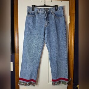 Stylish Blue Cropped Jeans